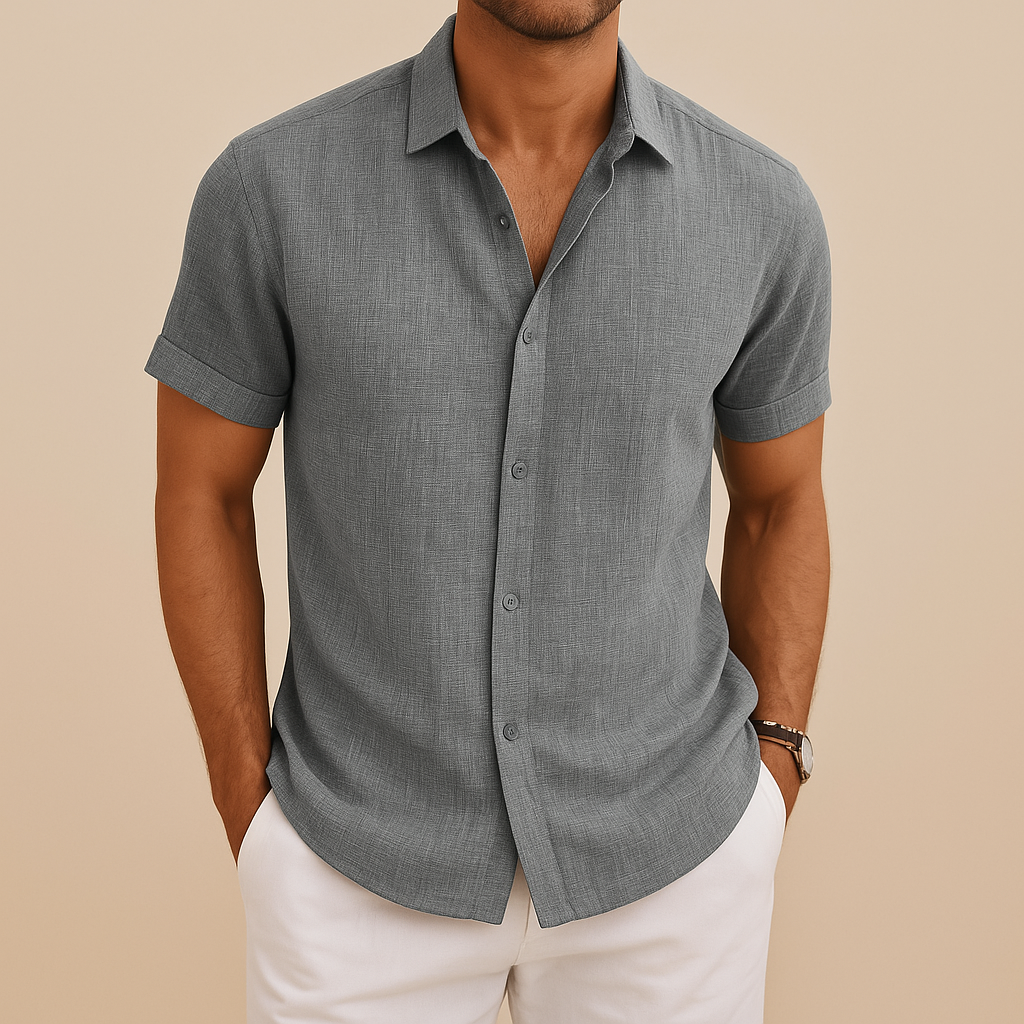 Men’s modern fitted shirt with classic cut and timeless design, ideal for casual wear, weekend outings, and semi-formal occasions.