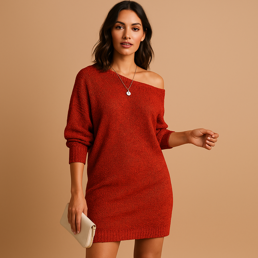 Off-shoulder dress for women with soft breathable fabric and elegant fit, perfect for casual outings, parties, or formal occasions.