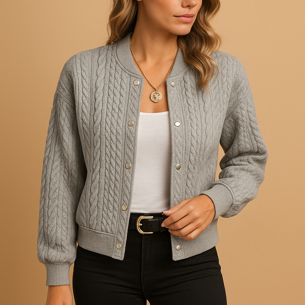 Women’s open-front cardigan with flattering silhouette, soft fabric, and sleek modern cut. Perfect for office, brunch, or casual evening wear.