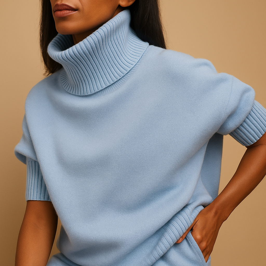 Women’s oversized turtleneck sweater with relaxed fit and elegant design, perfect for casual wear, home lounging, and seasonal layering.