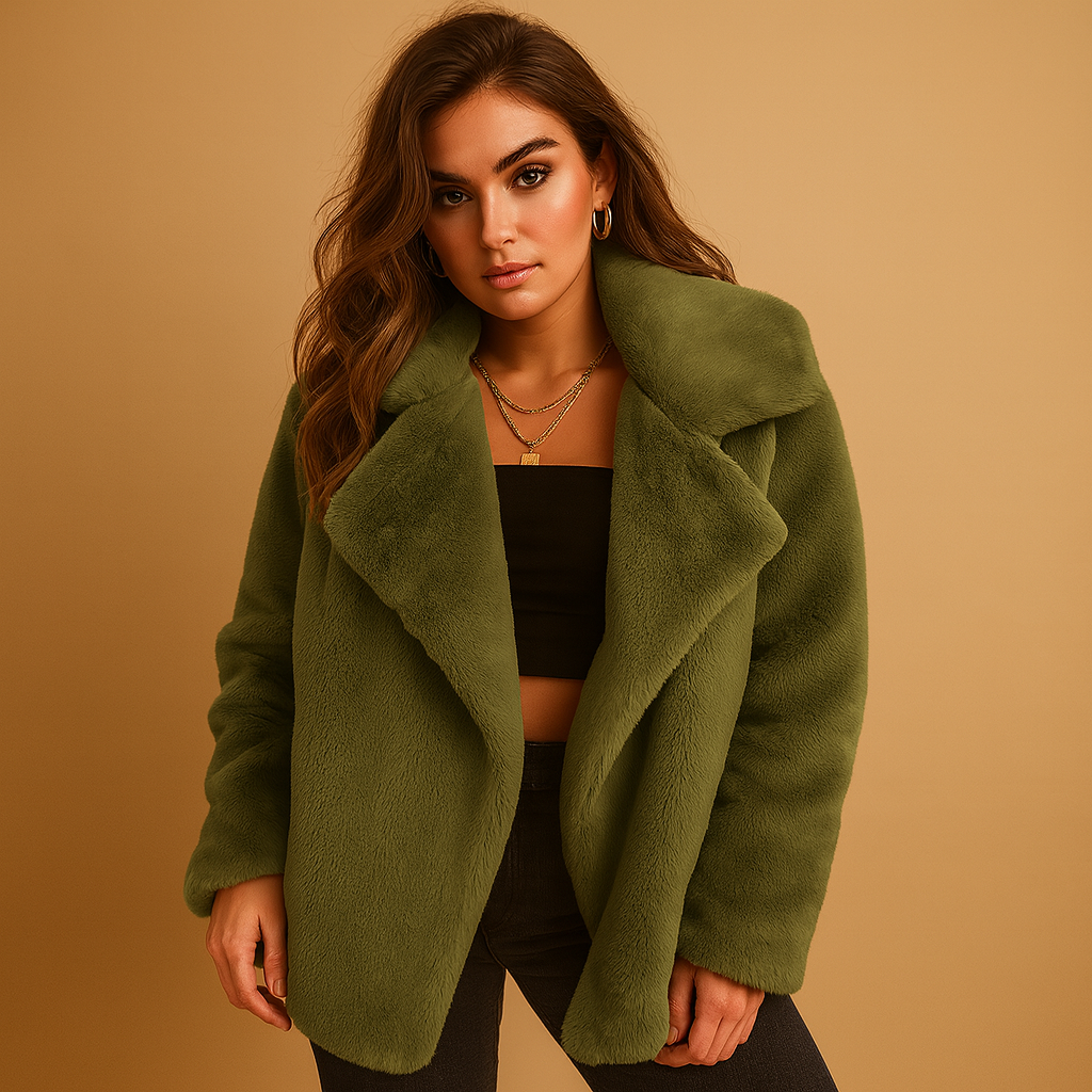 Plush winter coat for women | Lillian