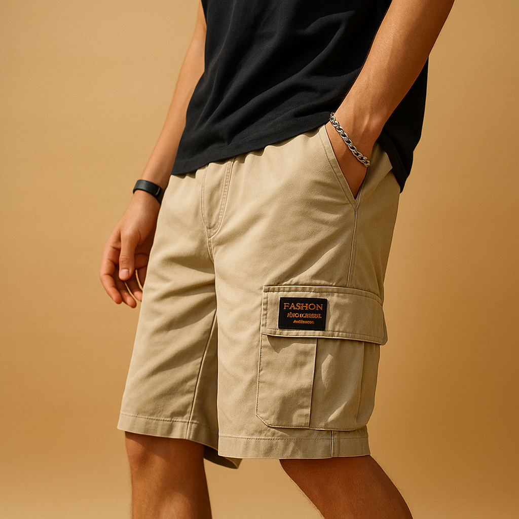 Men’s quick-dry cargo shorts with breathable fabric, relaxed fit, and multiple functional pockets. Perfect for hiking, camping, and casual outdoor wear.