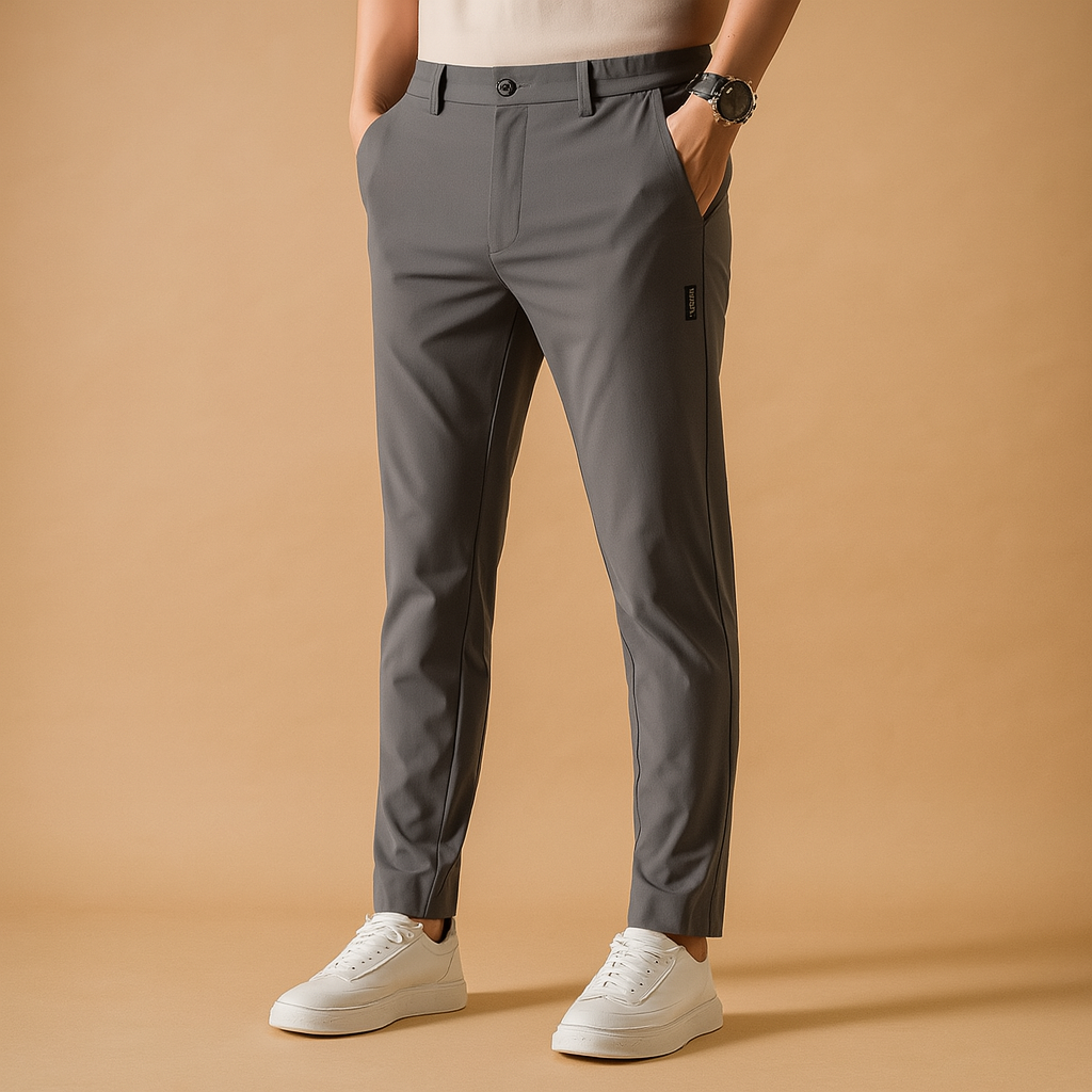 Men’s slim fit sports pants with breathable, quick-drying fabric and streamlined design, ideal for training, workouts, or active daily wear.