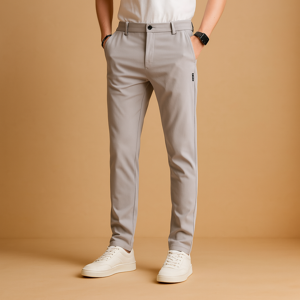 Men’s slim fit sports pants with breathable, quick-drying fabric and streamlined design, ideal for training, workouts, or active daily wear.