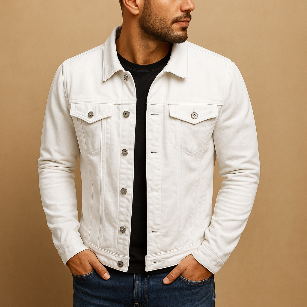 Men’s tailored classic shirt Nathan in breathable cotton with slim fit, collar, and button closure. Ideal for formal events and casual outfits.