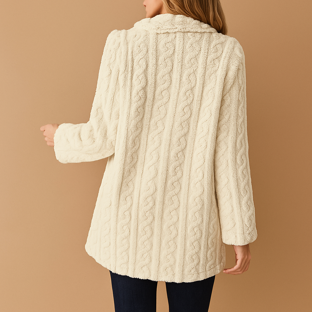 Tailored elegant winter coat for women with structured fit, timeless design, and chic style, available in apricot, black, red, and white.