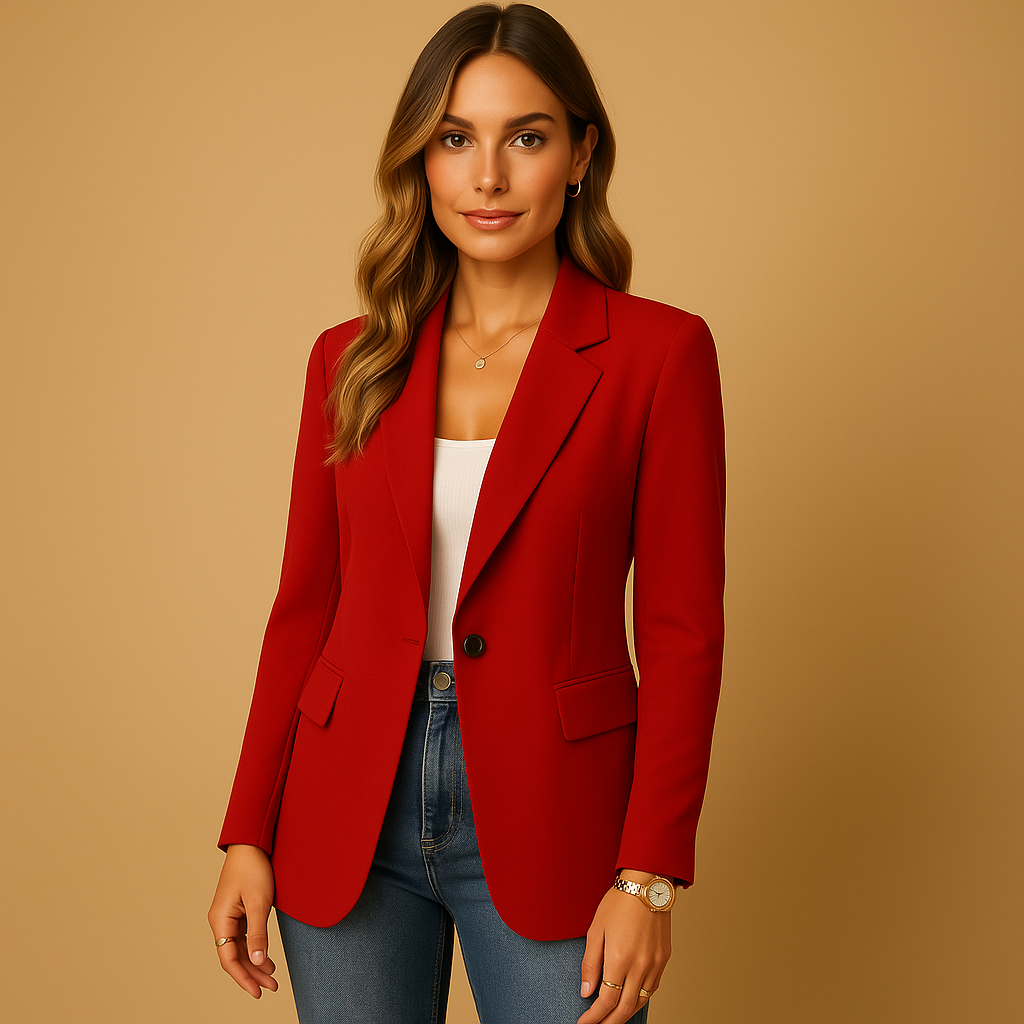 Tailored stretch blazer for women with a flattering fit and flexible design, ideal for work, formal moments and casual everyday outfits.