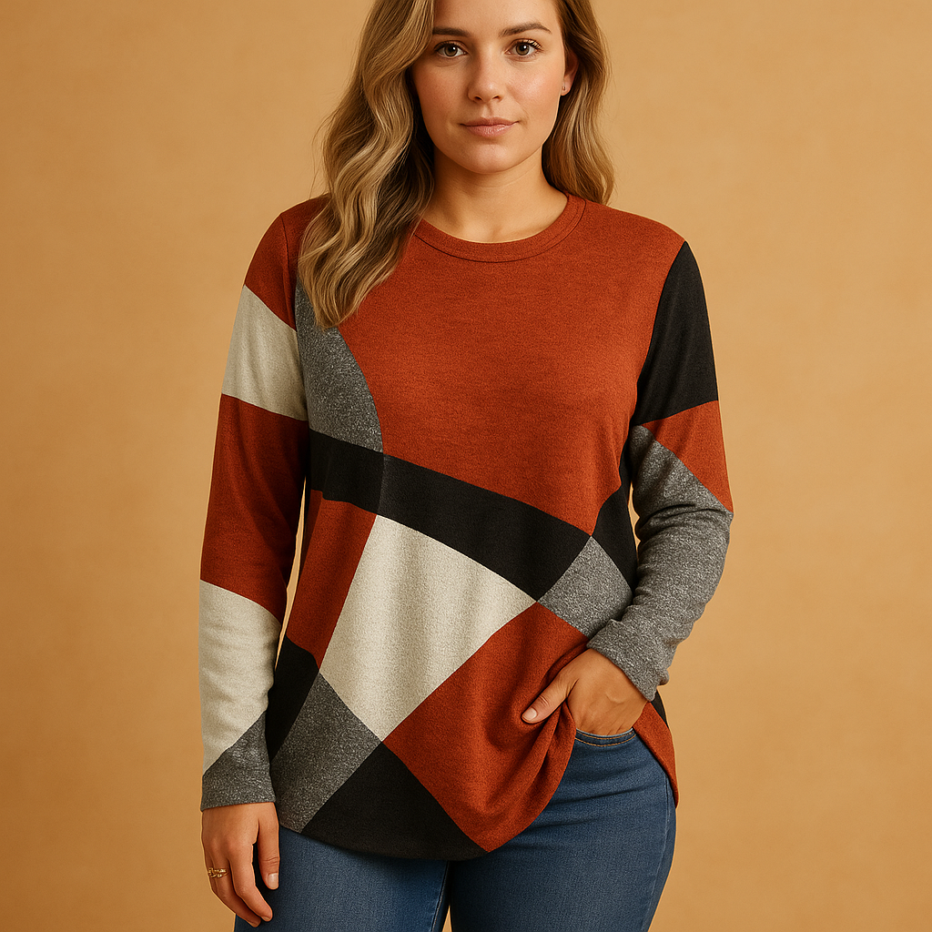 Women’s timeless knit sweater with elegant cut and relaxed fit, soft breathable fabric, perfect for casual or chic outfits.