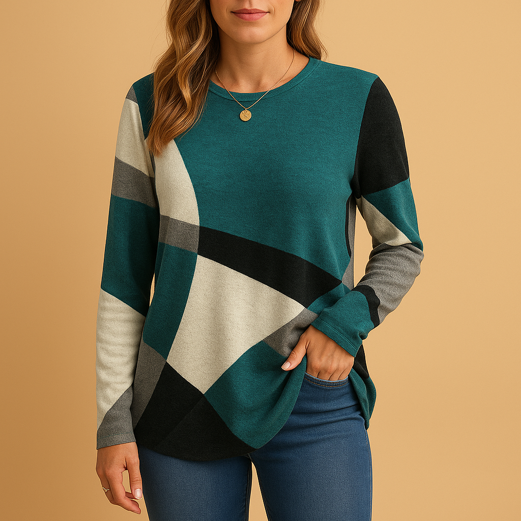 Women’s timeless knit sweater with elegant cut and relaxed fit, soft breathable fabric, perfect for casual or chic outfits.
