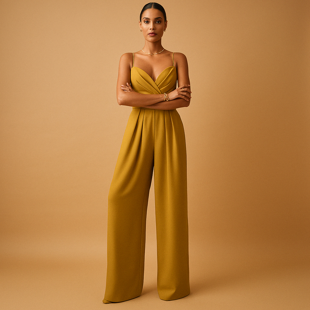 Women’s trendy summer jumpsuit with adjustable straps and breathable fabric. Perfect for summer parties, casual outings, and stylish evenings.