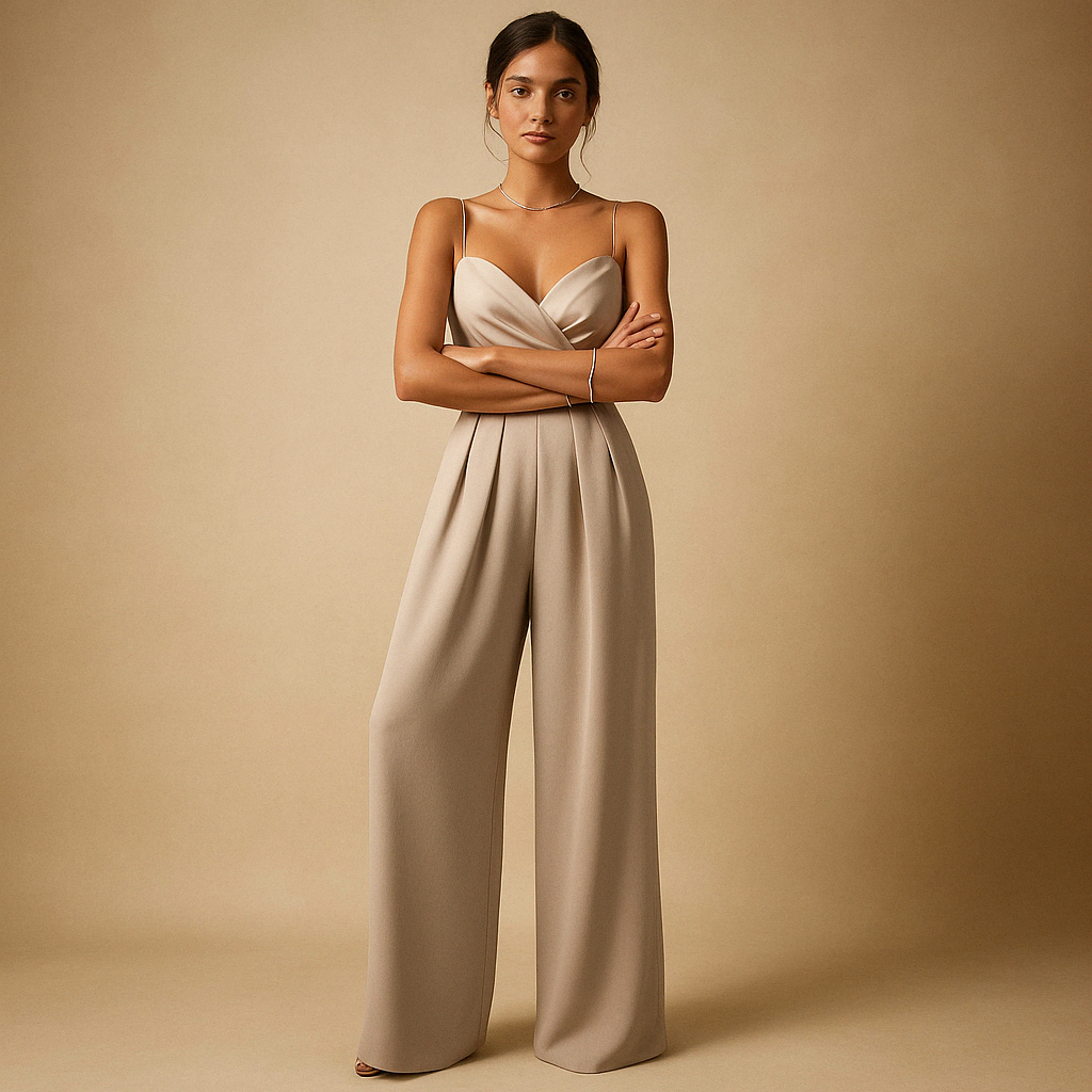 Women’s trendy summer jumpsuit with adjustable straps and breathable fabric. Perfect for summer parties, casual outings, and stylish evenings.