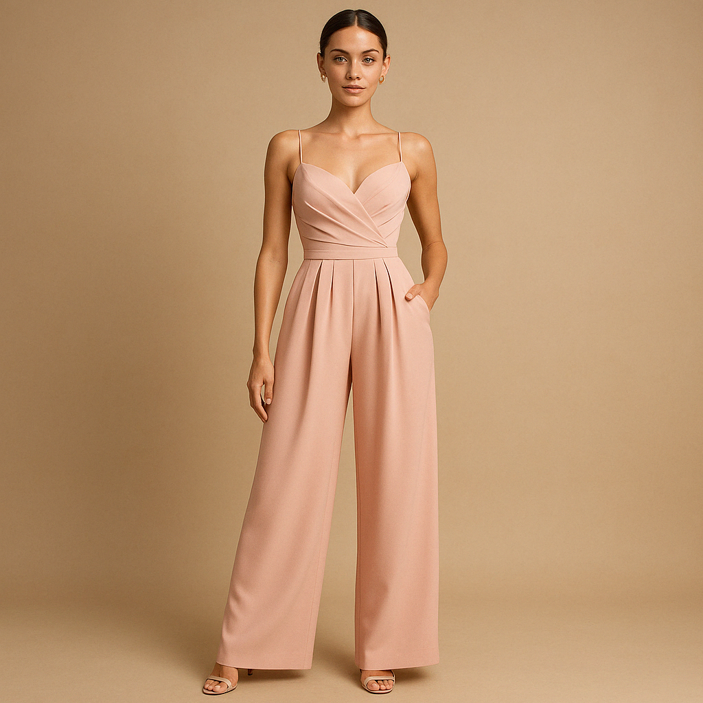 Women’s trendy summer jumpsuit with adjustable straps and breathable fabric. Perfect for summer parties, casual outings, and stylish evenings.