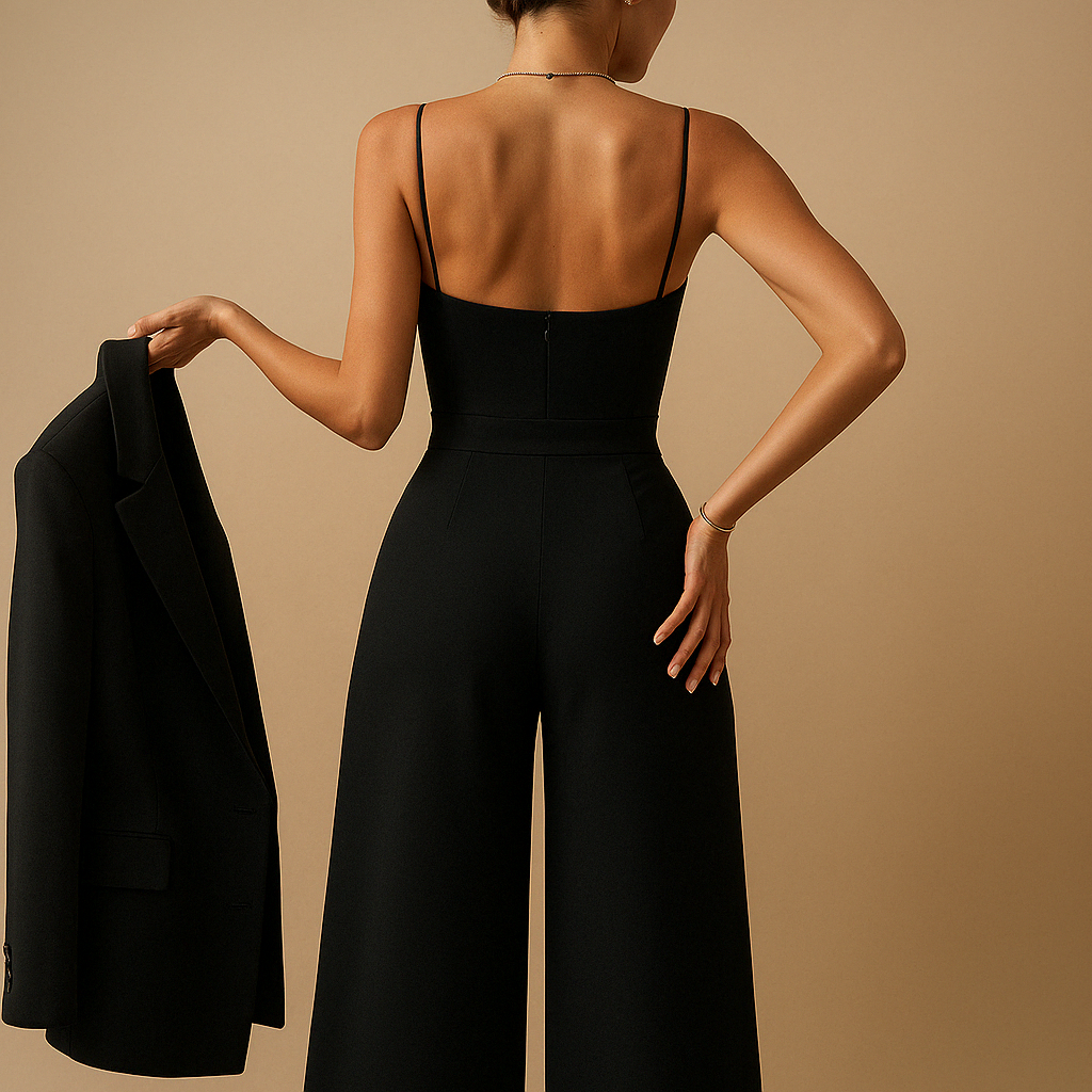 Women’s trendy summer jumpsuit with adjustable straps and breathable fabric. Perfect for summer parties, casual outings, and stylish evenings.