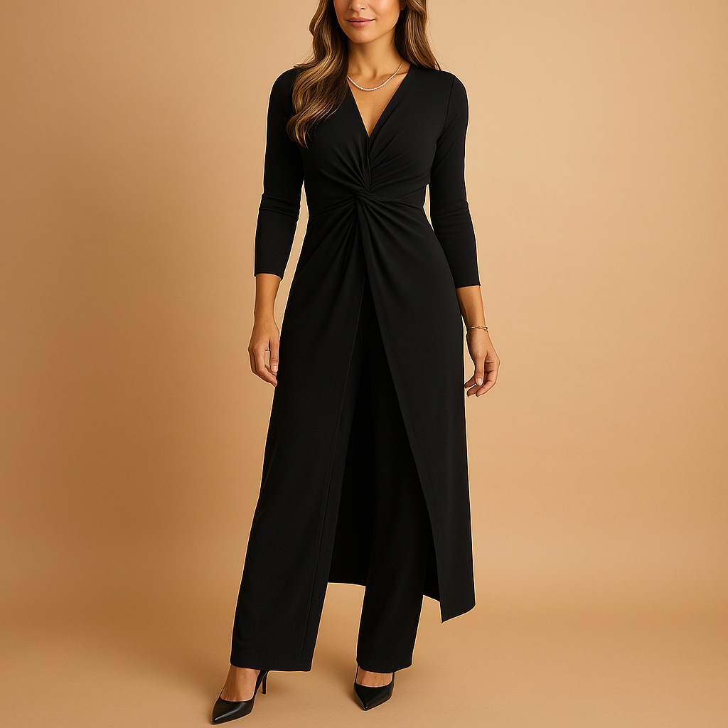 Comfortable two piece lounge set for women with soft fabric, relaxed fit top and pants, perfect for casual outings or relaxing at home.