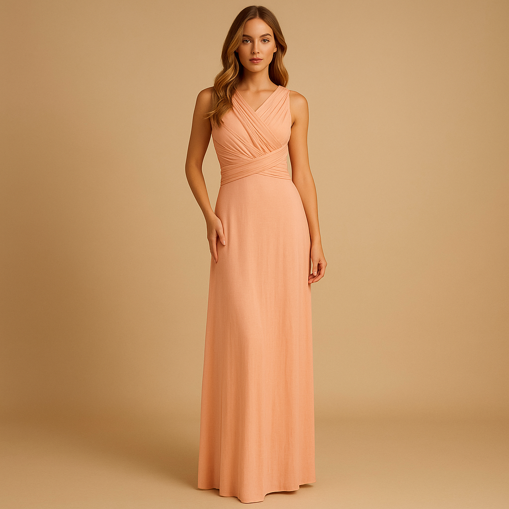 Women’s versatile multiway wrap dress with flattering fit and breathable fabric, perfect for casual days, parties, and summer events.