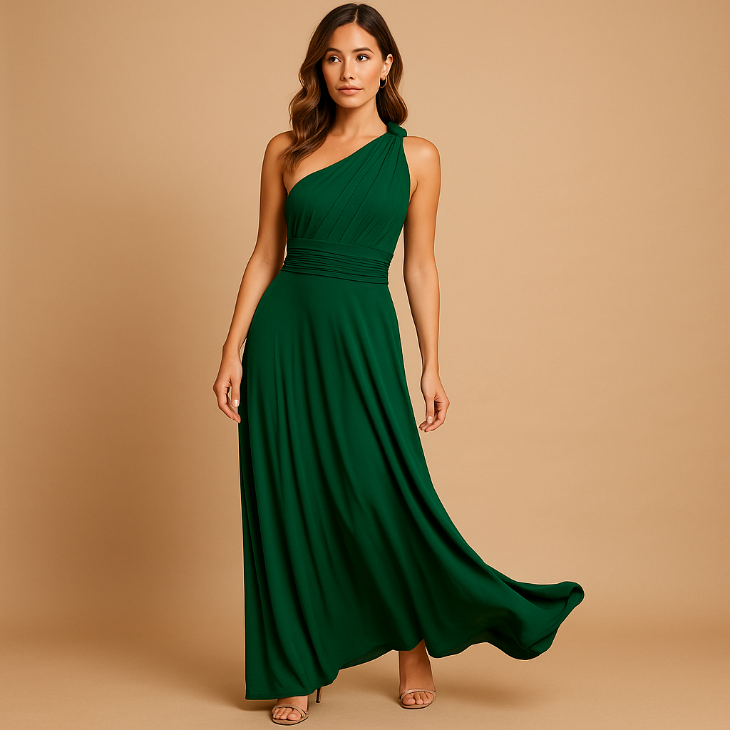 Women’s versatile multiway wrap dress with flattering fit and breathable fabric, perfect for casual days, parties, and summer events.